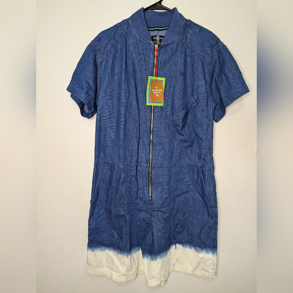 NWT Houston White x Target Women's Denim Loose Jumpsuit Rompers Shortalls Size S